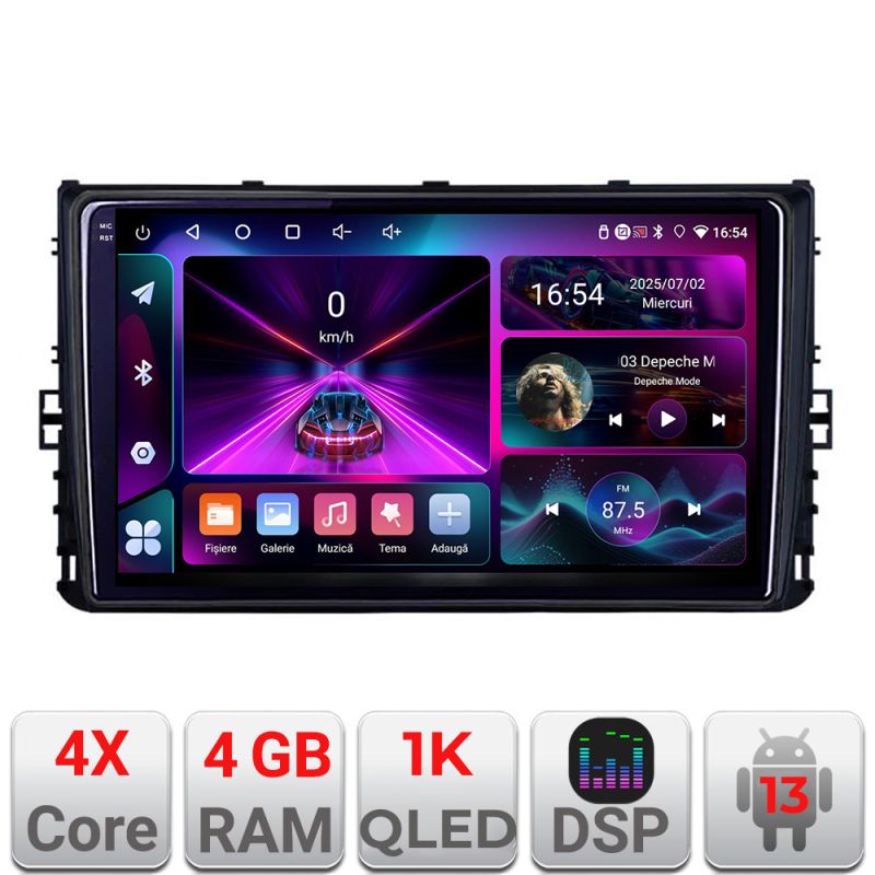 Navigatie grupul VW A-933 4+64 InCell Display 1K Android Waze USB Navigatie Internet Youtube Radio