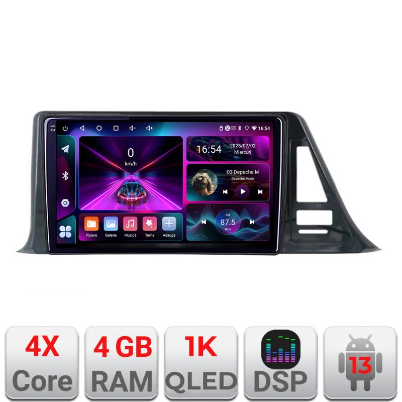 Navigatie Toyota CH-R low A-CH-R-A 4+64 InCell Display 1K Android Waze USB Navigatie Internet Youtube Radio