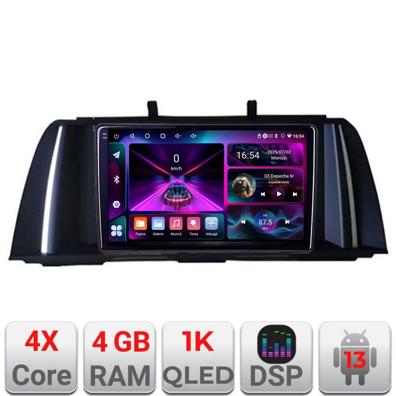 Navigatie Seria 5 F10 2010-2012 CIC 4+64 InCell Display 1K Android Waze USB Navigatie Internet Youtube Radio Kit-f10-cic+EDT-E209-RK