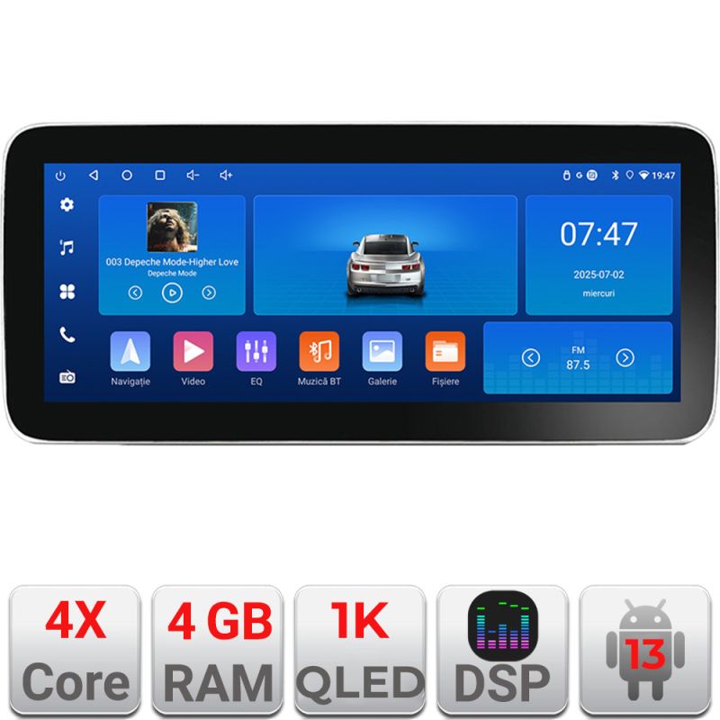 Navigatie Skoda Superb 3 2015- K-932 Edotec 4+64 12.3 inch Incell 1K android Wifi 5Ghz gps internet C
