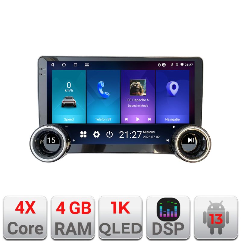 Navigatie Renault Traffic Opel Vivaro Nissan Primastar Edotec Incell 1K 10.5 inch 4+64 carplay android auto radio internet kit-traffic2+EDT-E211-RK+kit-traffic210-9