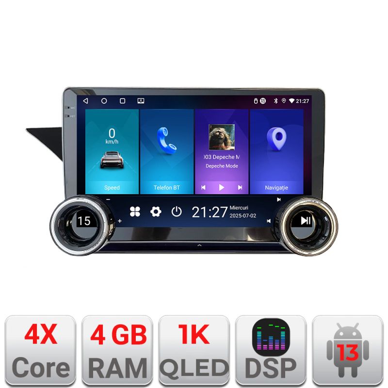 Navigatie Mercedes GLK NTG4 Kit-glKit-ntg4 Edotec 4+64 10.5 inch Incell 1K android Wifi 5Ghz gps internet