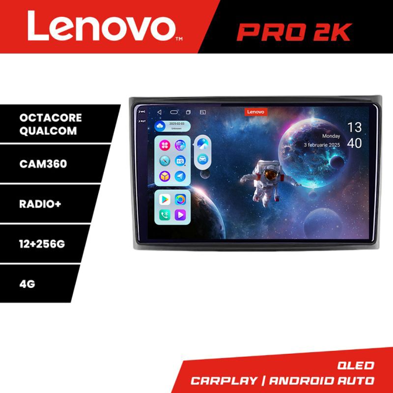 Navigatie Ford Transit 2019- varianta cu radio cd simplu Android radio gps internet 8 core QLED 2K 12+256 360 Lenovo