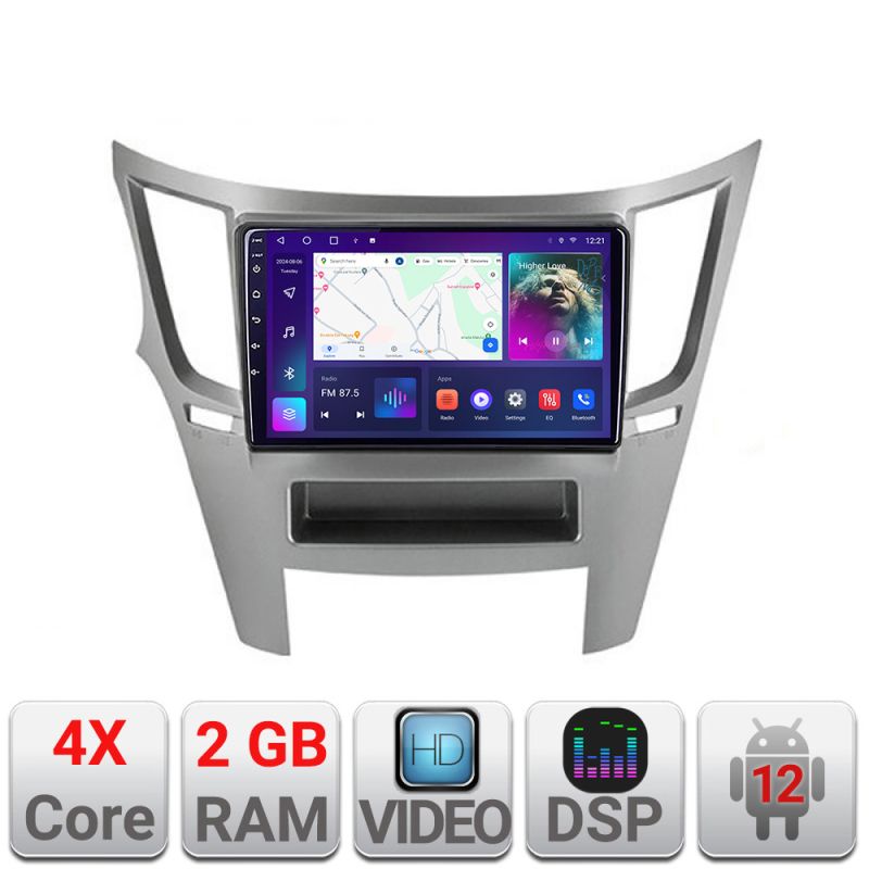 Navigatie Subru Legacy 2010-2015 A-458 2+32 GB Android Waze USB Navigatie Internet Youtube Radio