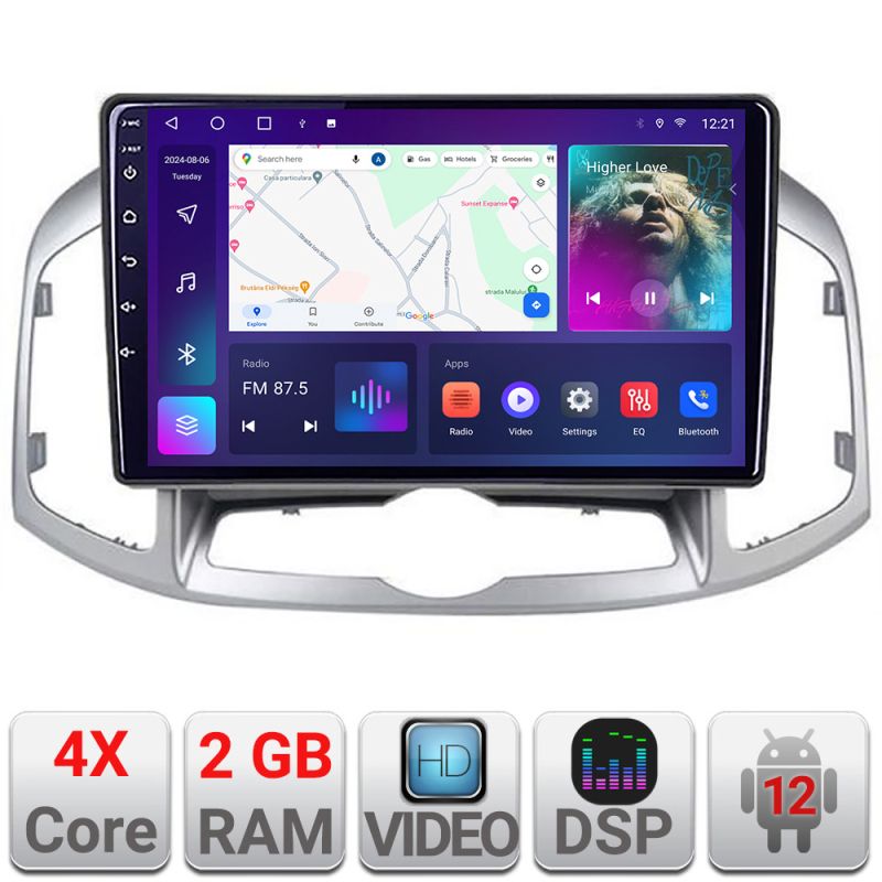 Navigatie chevrolet captiva 2012-2018 manual a-109 2+32 gb android waze usb navigatie internet youtube radio