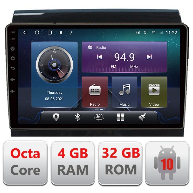 Navigatie Fiat Ducato Citroen Jumper Peugeot Expert 2006-2018 variante cu radio cd sau navigatie de fabrica Android ra