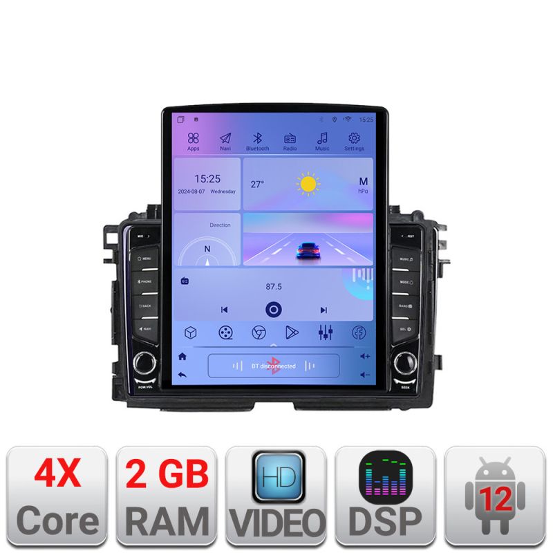 Navigatie Honda HR-V 2013-2018 Android radio gps internet quad core 2+32 ecran vertical 9.7