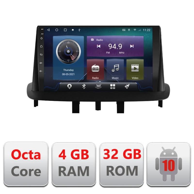 Navigatie Renault Megane 3 Fluence C-145 Octa Core cu Android Radio Bluetooth Internet GPS WIFI 4+32GB