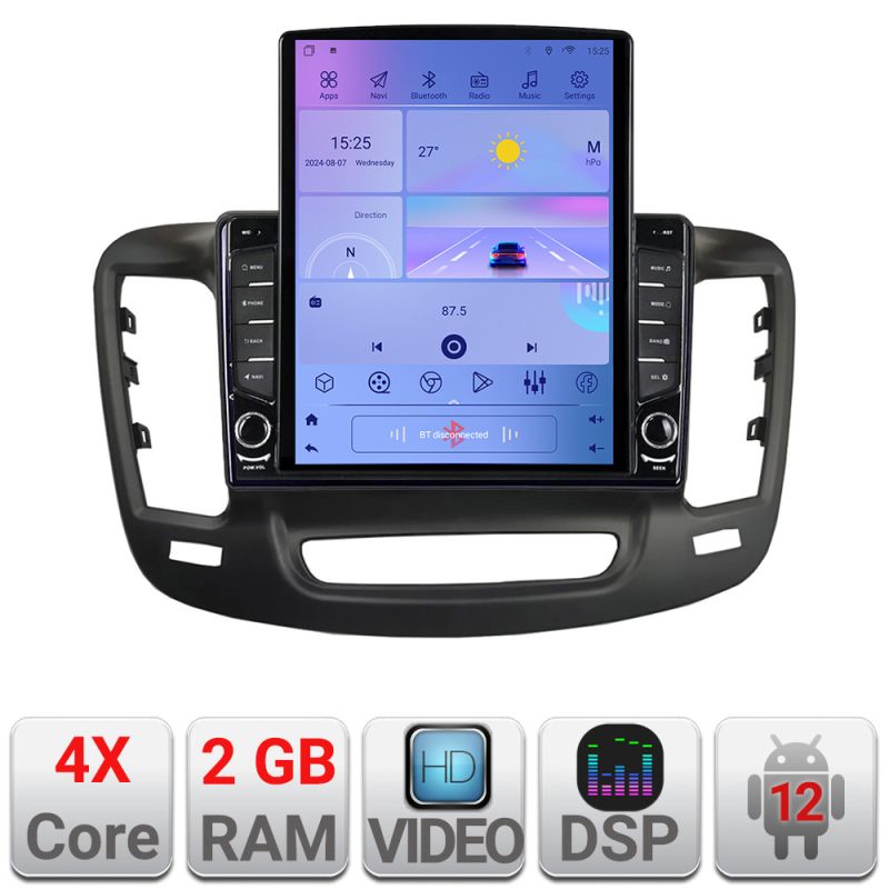 Navigatie Chrysler 200 2015-2019 Android radio gps internet quad core 2+32 ecran vertical 9.7