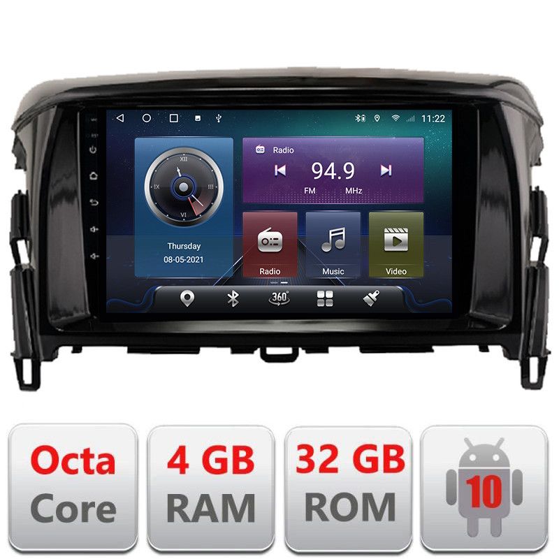 Navigatie Mitsubishi Eclipse Cross 2017- Android radio gps internet Octa core 4+32 Kit-cross-eu+EDT-E409