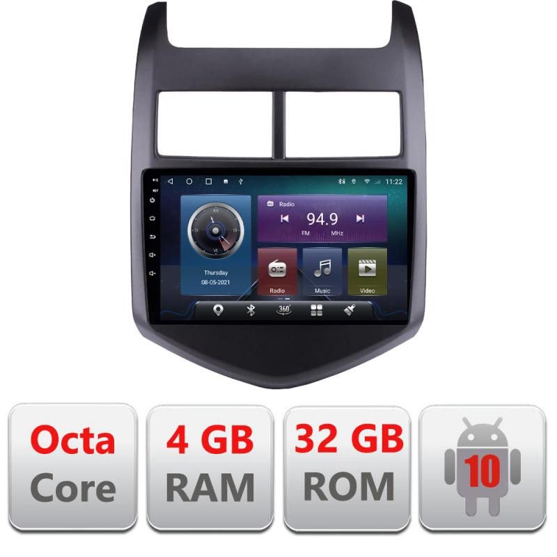 Navigatie Chevrolet Aveo 2010-2013 C-aveo10 Octa Core cu Android Radio Bluetooth Internet GPS WIFI 4+32GB