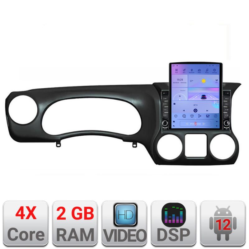 Navigatie JEEP WRANGLER 2011-2014 Manual K-wr ecran tip TESLA 9.7