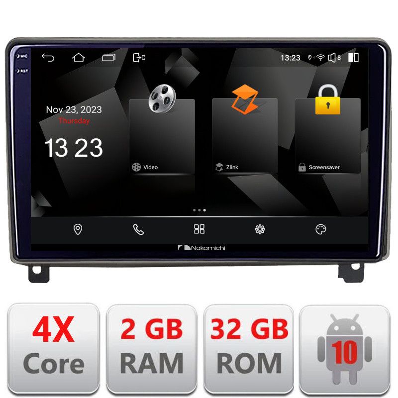 Navigatie Peugeot 407 2004-2011 Android Ecran 720P Quad Core 2+32 carplay android auto