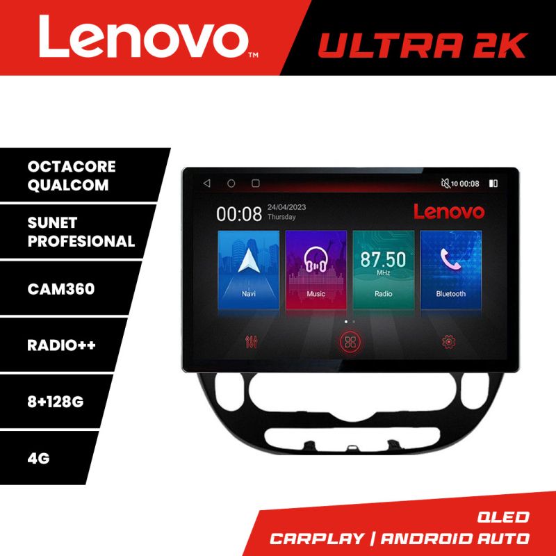 Navigatie Kia Soul 2014-2019, Ecran 2K QLED 13