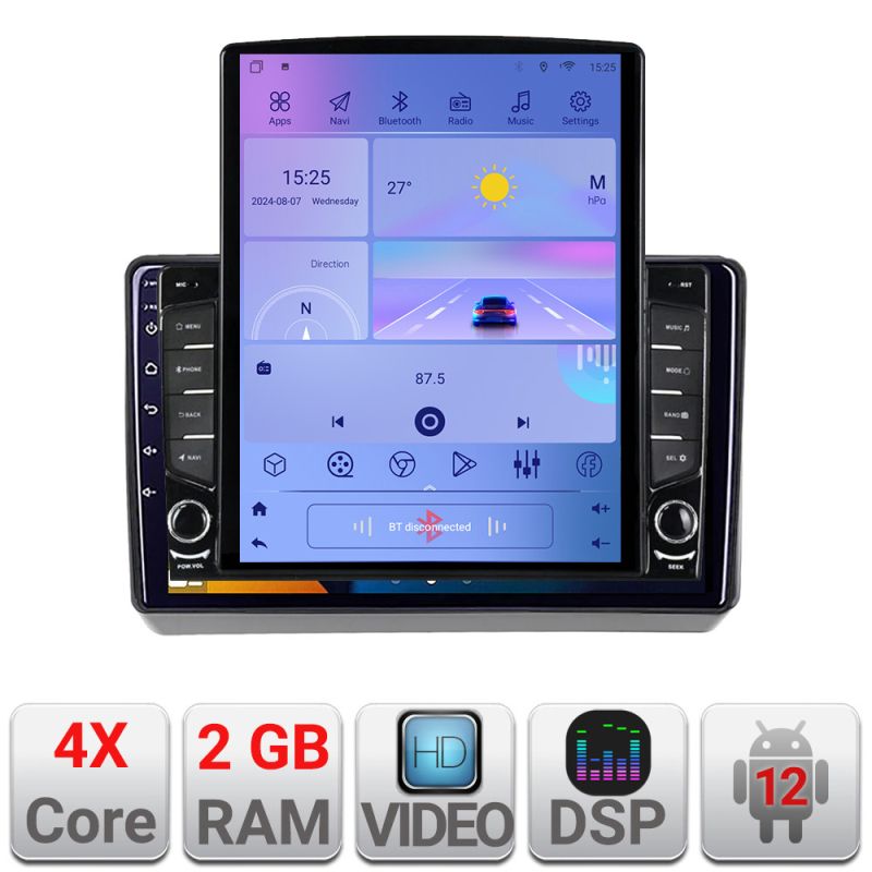 Navigatie Dodge Challenger 2015-2021 Android radio gps internet quad core 2+32 ecran vertical 9.7