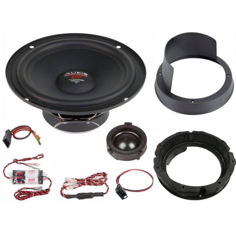 KIT Sistem component dedicat Skoda Octavia Superb 110w pe 2 căi Crossover plug\'n\'play Audio System German Sound