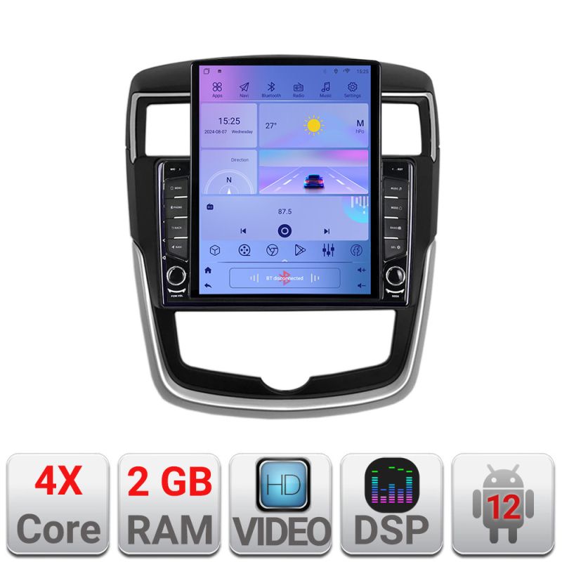 Navigatie Nissan Pulsar 2014-2018 Android radio gps internet quad core 2+32 ecran vertical 9.7