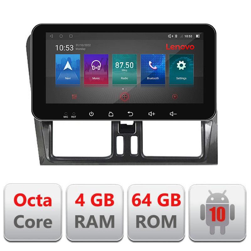 Navigatie dedicata Volvo XC60 I-272 4+64 Lenovo ecran 10.33" Android Waze USB Navigatie Internet Youtube Radio