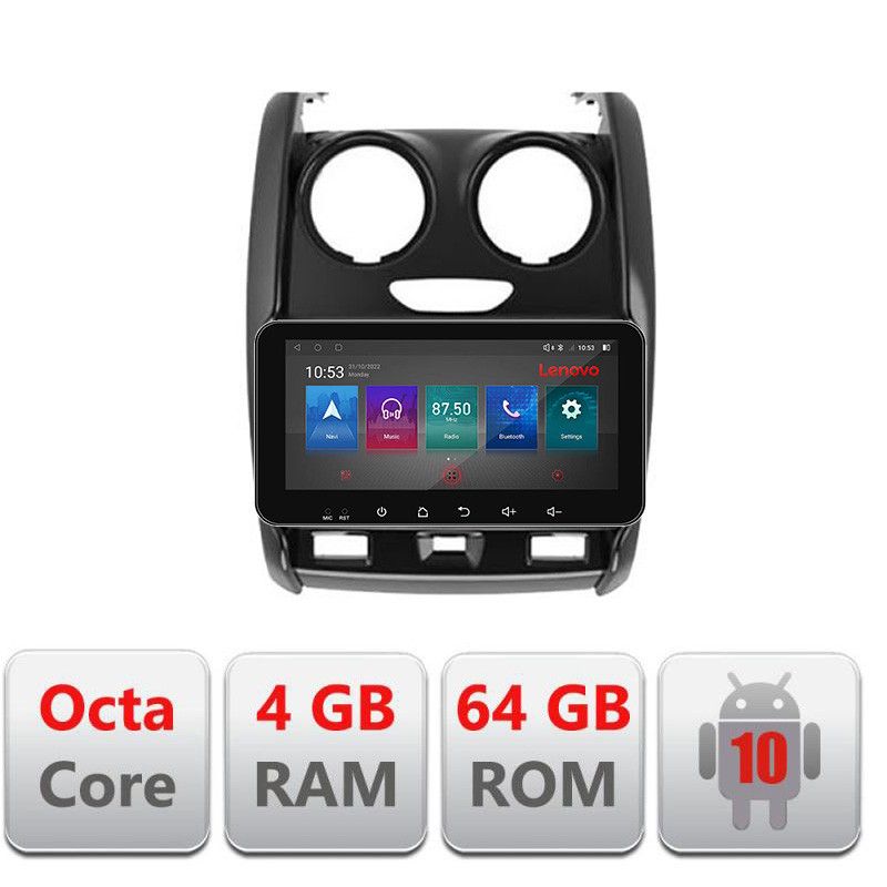 Navigatie Dacia Duster 2012-2019 I-157 4+64 ecran 10.33" Android Waze USB Navigatie Internet Youtube Radio