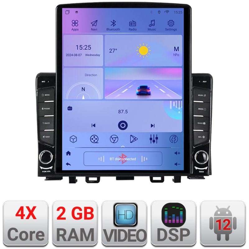 Navigatie Kia Rio 2019- Android radio gps internet quad core 2+32 ecran vertical 9.7