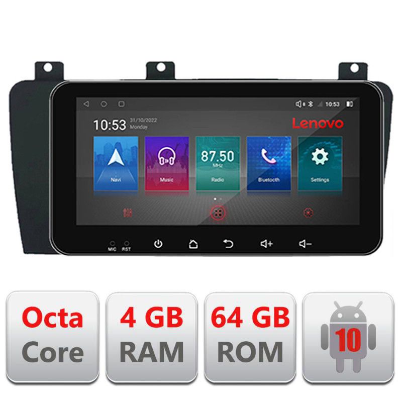 Navigatie Volvo S60 2002-2008 Android radio gps internet Octa Core 4+64GB LTE ecran de 10.33' wide Kit-s60-02+
