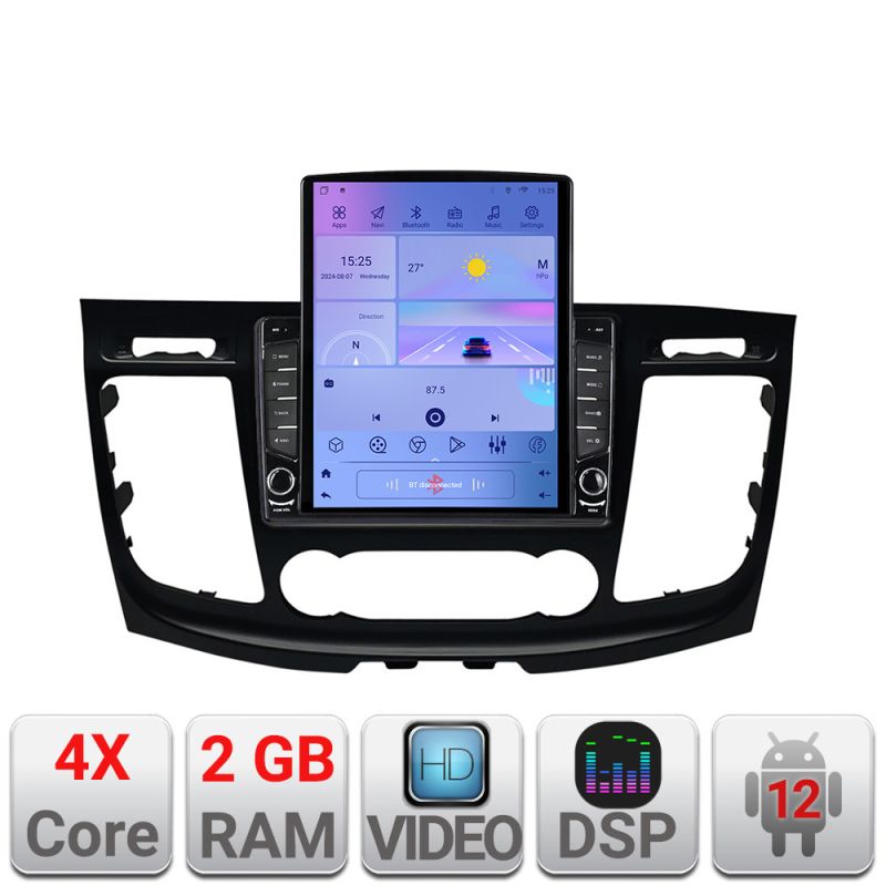 Navigatie Ford Transit 2019- varianta cu ecran de fabrica Android radio gps internet quad core 2+32 ecran vertical 9.7