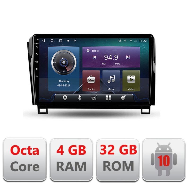 Navigatie Toyota Tundra 2007-2013 Android radio bluetooth internet Octa Core 4GB ram carplay android auto