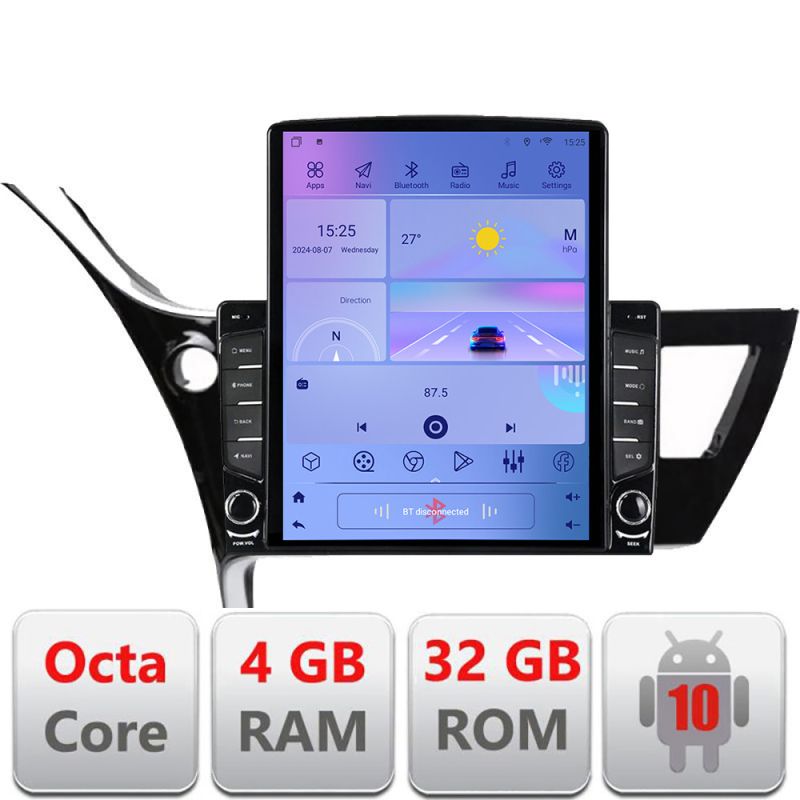 Navigatie Toyota Corolla 2017- H-corolla17 ecran tip TESLA 9.7