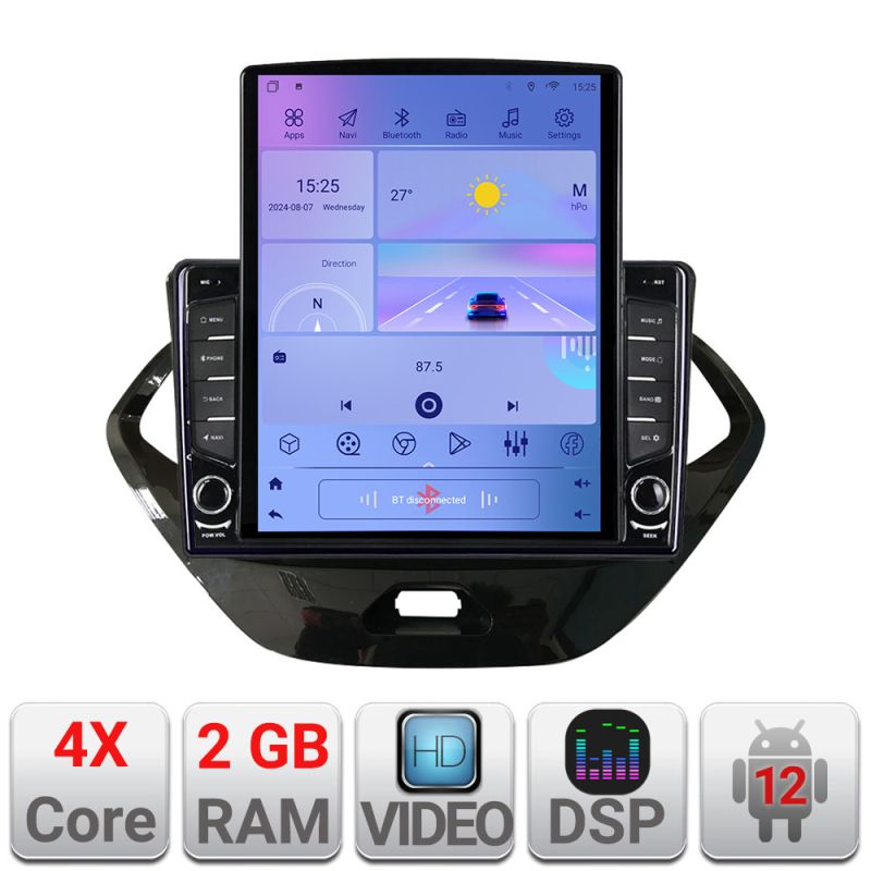 Navigatie Ford KA 2015-2020 Android radio gps internet quad core 2+32 ecran vertical 9.7