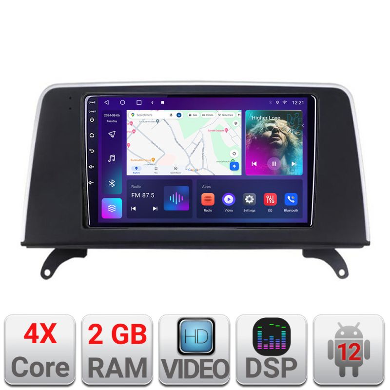 Navigatie BMW X5 X6 2009-2014 CIC 2+32 GB Android Waze USB Navigatie Internet Youtube Radio Kit-x5-cic+EDT-E209