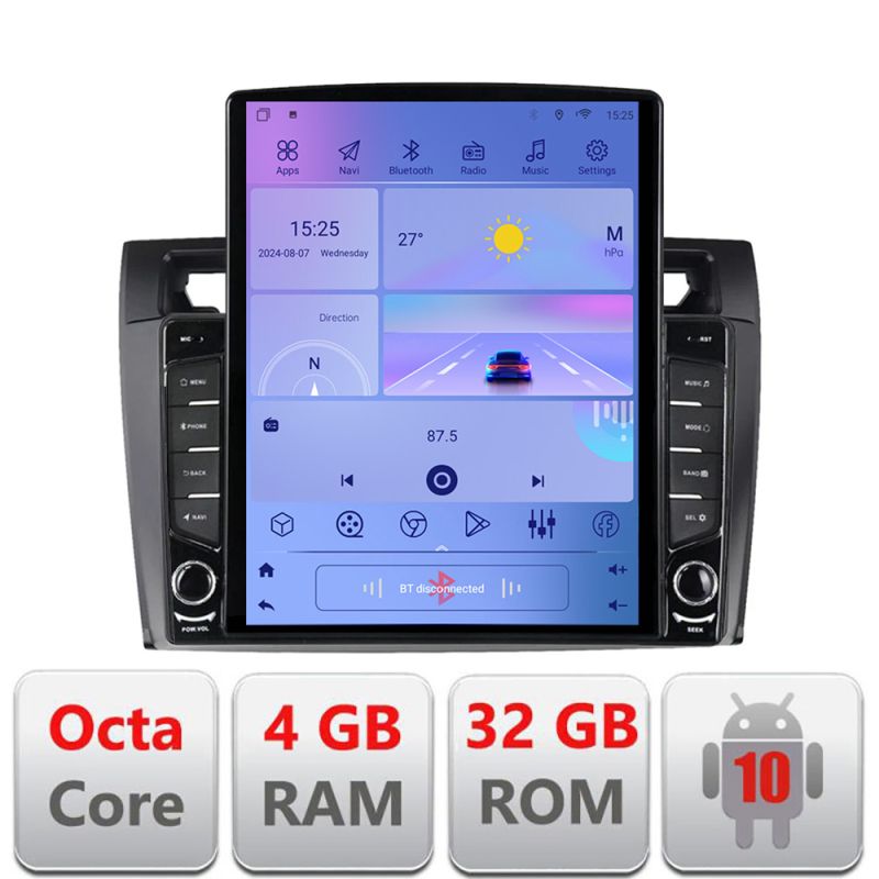 Navigatie Ford Fiesta MK5 2002-2008 Android radio gps internet Lenovo Octa Core 4+64 LTE KIT-fiesta-mk5+EDT-E709