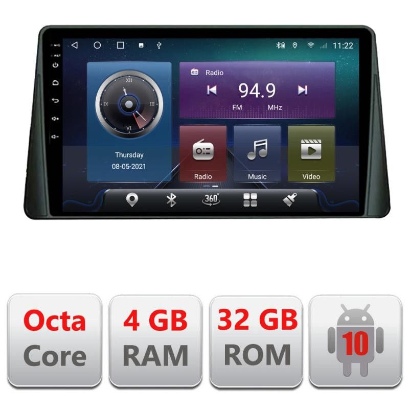 Navigatie Ford Focus 4 C-focus4 Octa Core cu Android Radio Bluetooth Internet GPS WIFI 4+32GB