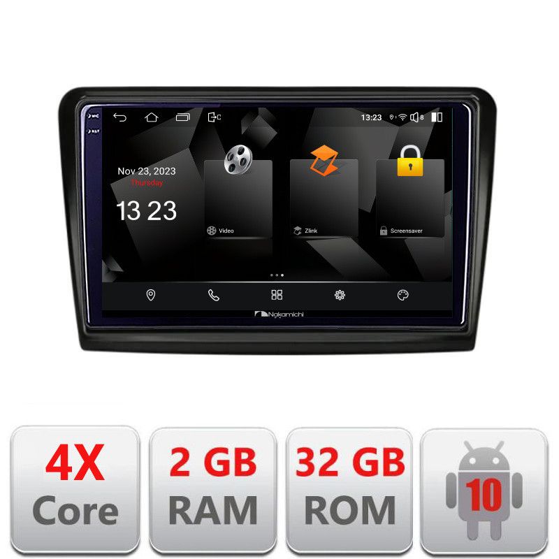 Navigatie Skoda Superb 2 5230-SUPERB2 Android Ecran 720P Quad Core 2+32 carplay android auto