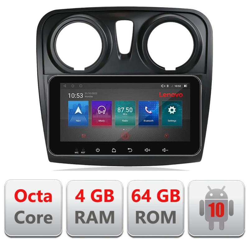 Navigatie Dacia Sandero Logan Lodgy 2012-2020 I-sandero 4+64 ecran 10.33" Android Waze USB Navigatie Internet