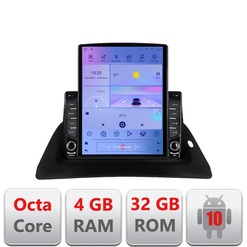 Navigatie Renault Kangoo Tip Tesla Android radio gps internet 8core 4G 4+32 kit-Kangoo+EDT-E709