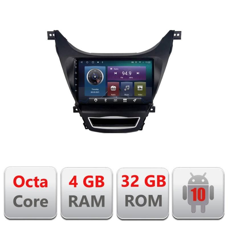 Navigatie HHyundai Elantra 2011-2013 C-092 Octa Core cu Android Radio Bluetooth Internet GPS WIFI 4+32GB