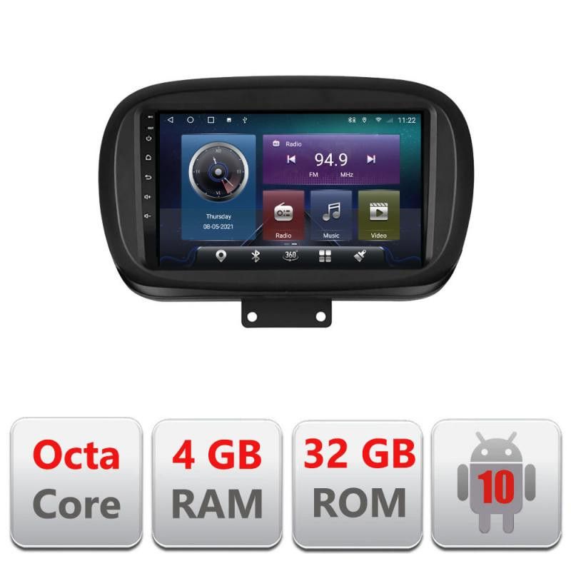 Navigatie Fiat 500 2014- C-539 Octa Core cu Android Radio Bluetooth Internet GPS WIFI 4+32GB