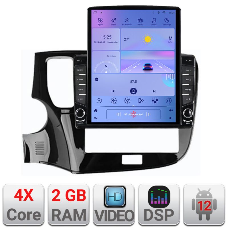 Navigatie Mitsubishi Outlander 2014- K-1230 ecran tip TESLA 9.7