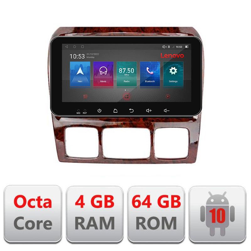 Navigatie Mercedes Clasa S 1998-2005 I-220 4+64 ecran 10.33" Android Waze USB Navigatie Internet Youtube Radi