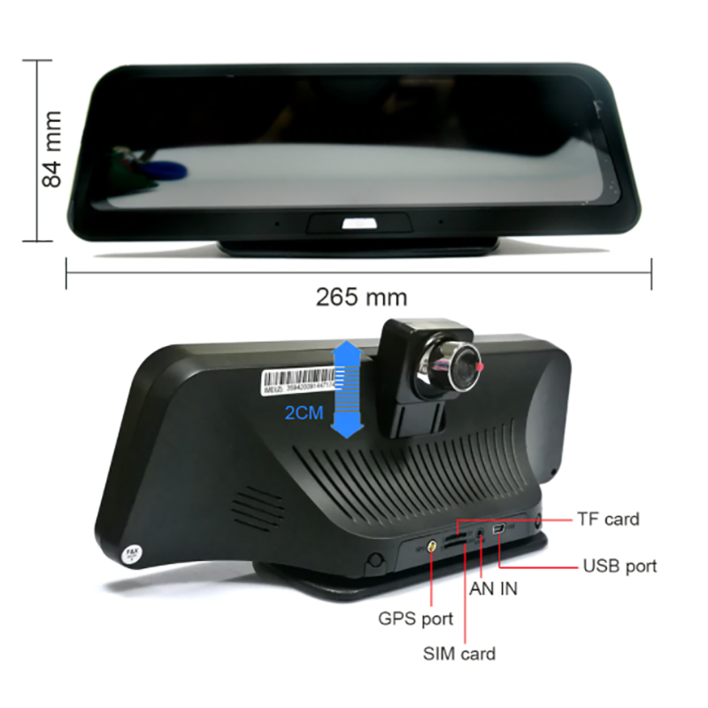 Camera DVR inregistrare trafi cu monitor de bord de 10