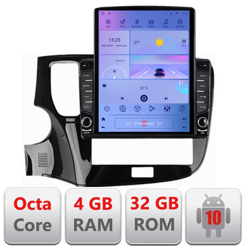 Navigatie Mitsubishi Outlander 2014- H-1230 ecran tip TESLA 9.7