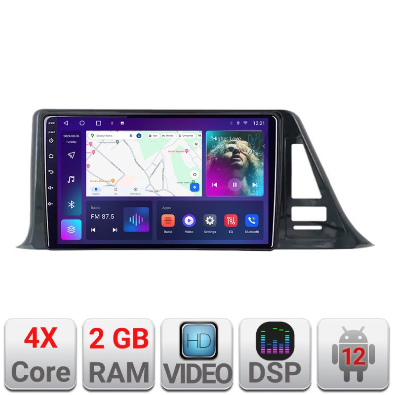 Navigatie Toyota CH-R low A-CH-R-A 2+32 GB Android Waze USB Navigatie Internet Youtube Radio