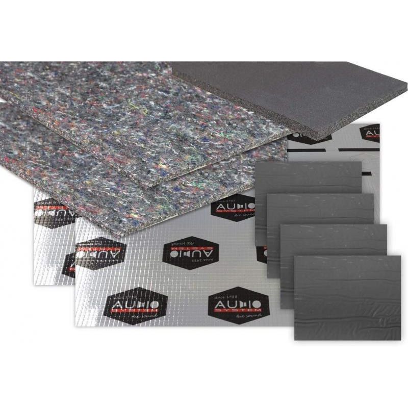 Pachet insonorizant 2 usi cu 4 straturi Audio System Set de izolație pentru 2x uși component din : 1x spuma neopren 6 2x patu