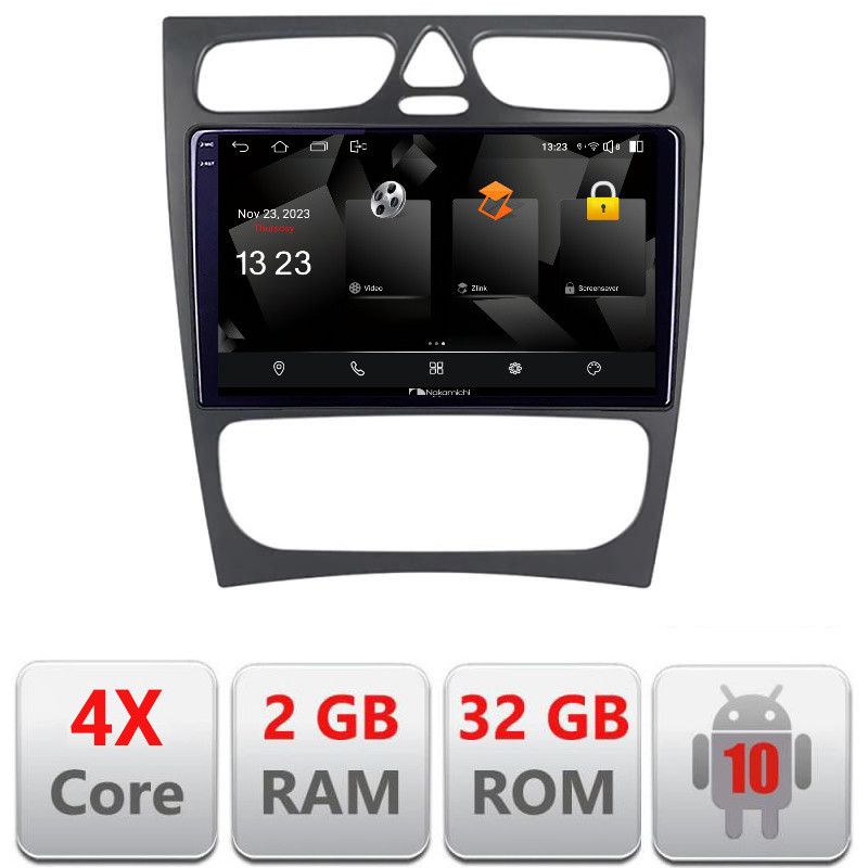 Navigatie Mercedes C W203 2001-2007 5230-clk Android Ecran 720P Quad Core 2+32 carplay android auto