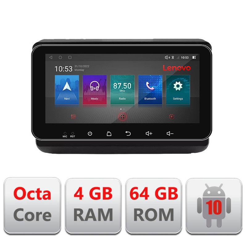 Navigatie Jeep Grand Cherokee 2014-2019 I-JGG 4+64 ecran 10.33" Android Waze USB Navigatie Internet Youtube R