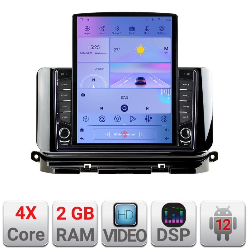 Navigatie Skoda Octavia 4 2020-2024 Android radio gps internet quad core 2+32 ecran vertical 9.7