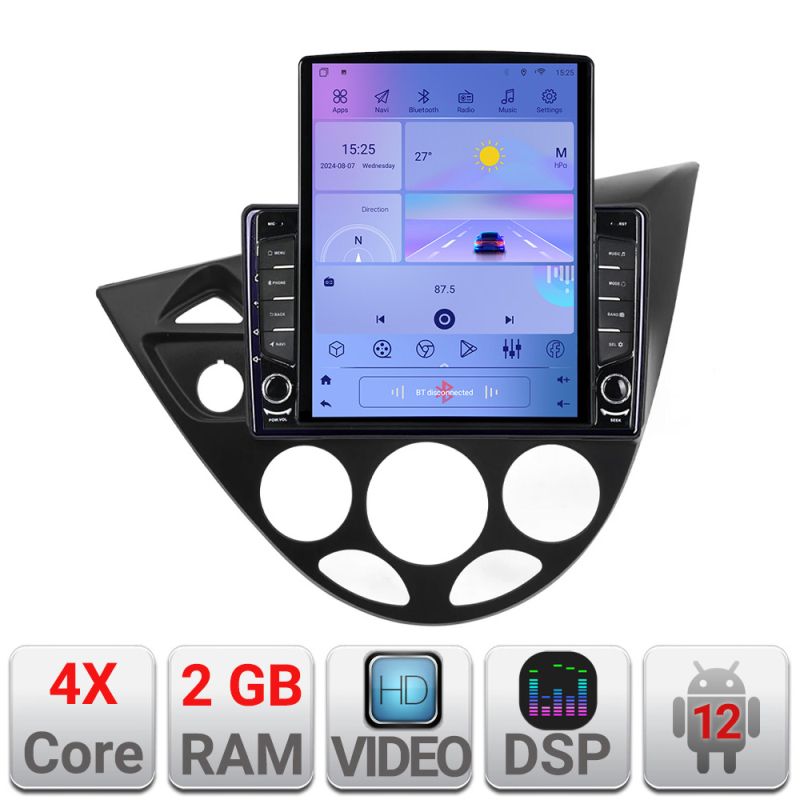 Navigatie Ford Focus 1 1998-2004 Android radio gps internet quad core 2+32 ecran vertical 9.7