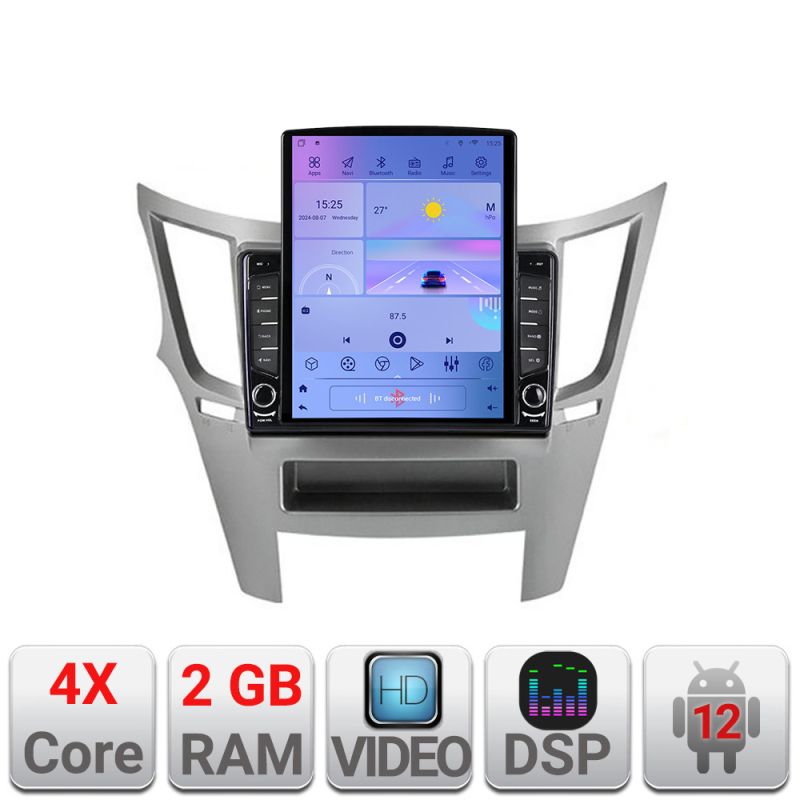 Navigatie Subaru Legacy 2010-2015 K-458 ecran tip TESLA 9.7