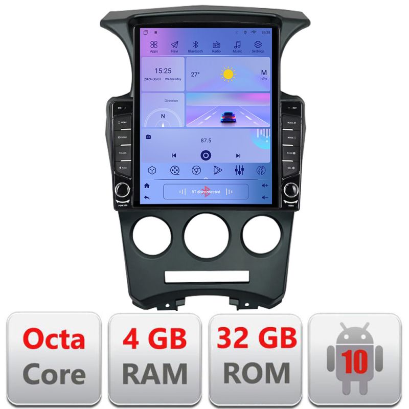 Navigatie Kia Carens 2006-2012 clima automata Android radio gps internet Lenovo Octa Core 4+64 LTE KIT-carens-2006+EDT-E709
