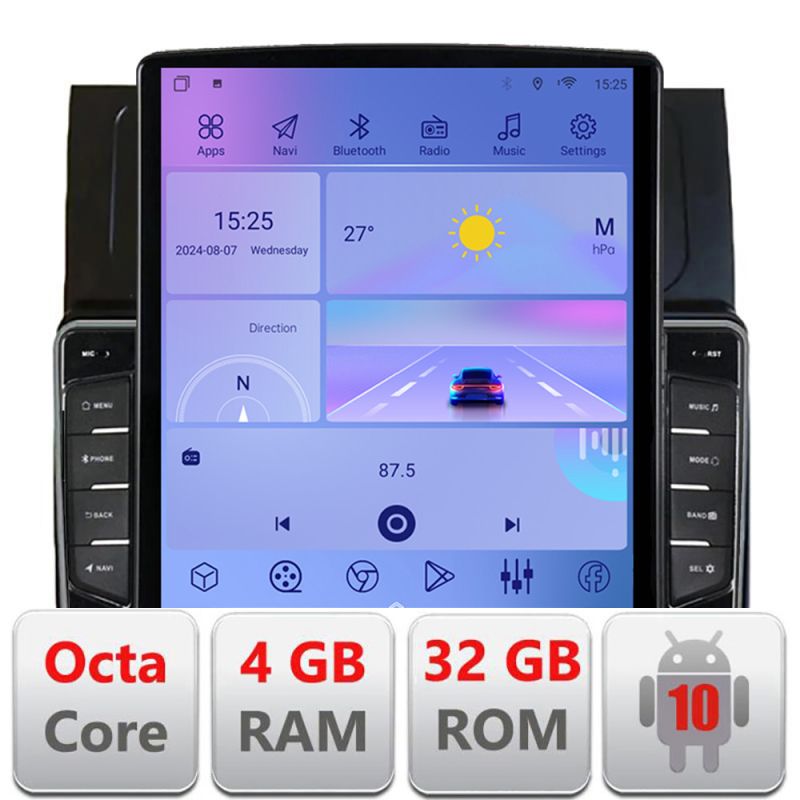 Navigatie VW Touran 2003-2009 clima automata H-touran2 ecran tip TESLA 9.7